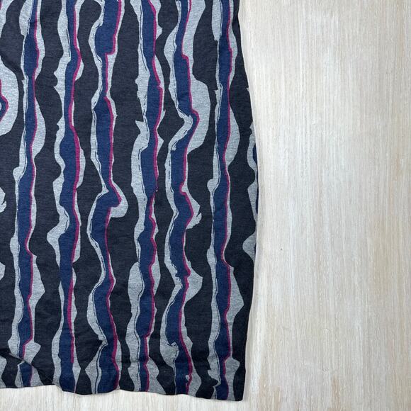 Trina Turk Multicolor Wave Stripe Print Career Office Sleeveless Shift Dress 6 - Picture 4 of 13